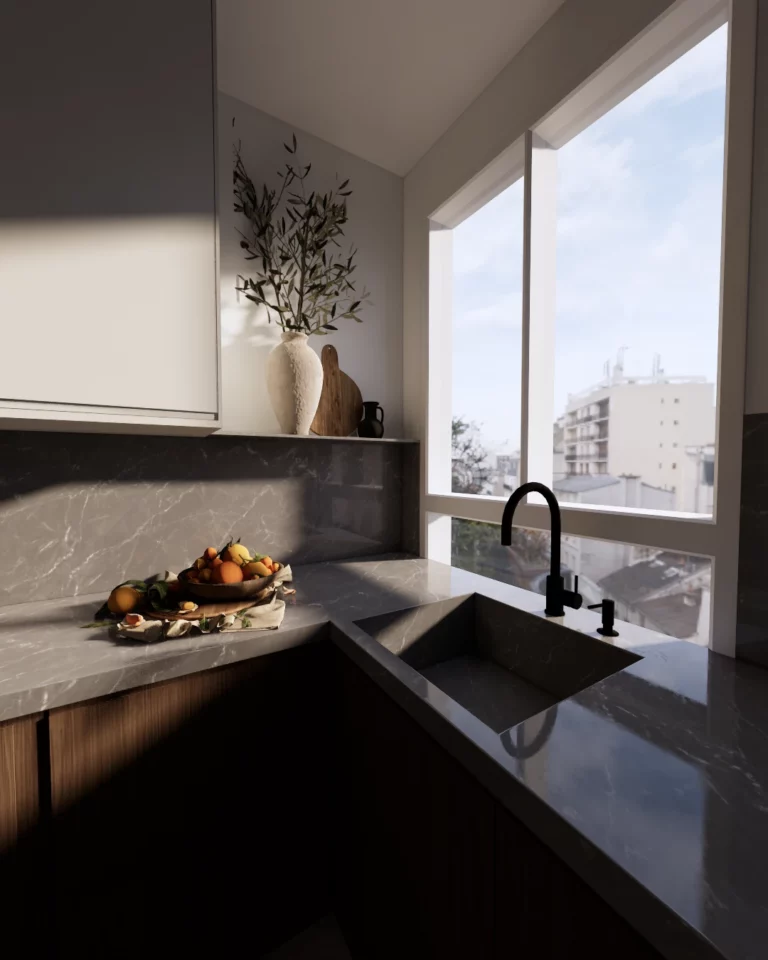 projet Bagnolet KASQ rénovation Paris_CUISINE 3