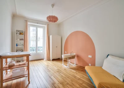 Chambre enfant projet Jean Jaures-rénovation appartement clichy