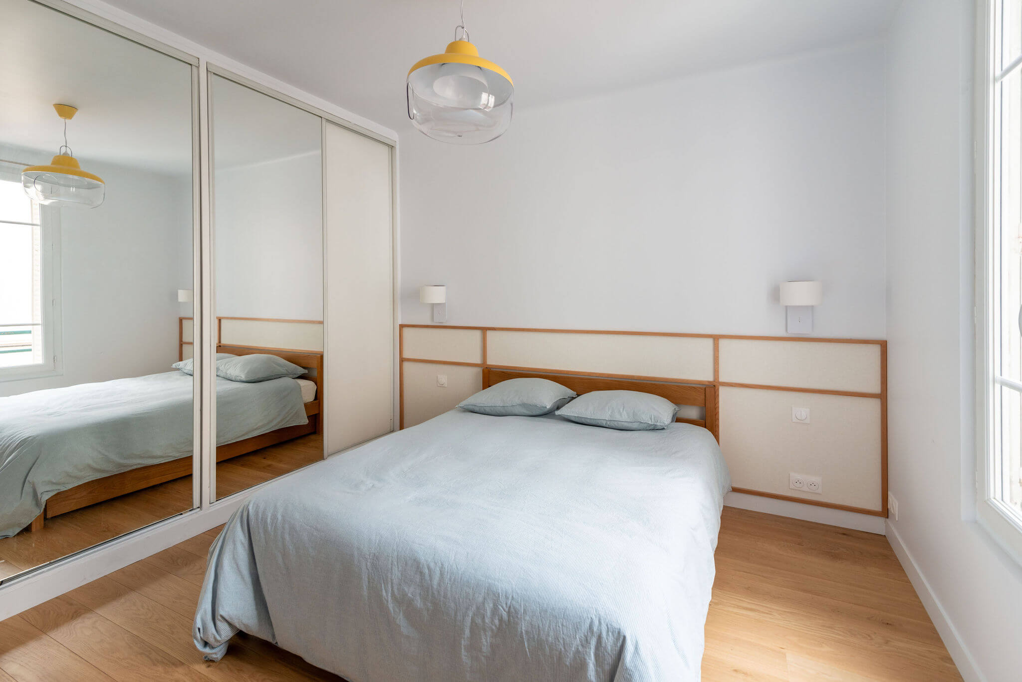 Projet rénovation Faubourg Paris_chambre3 Équipe KASQ - entreprise de rénovation à Paris