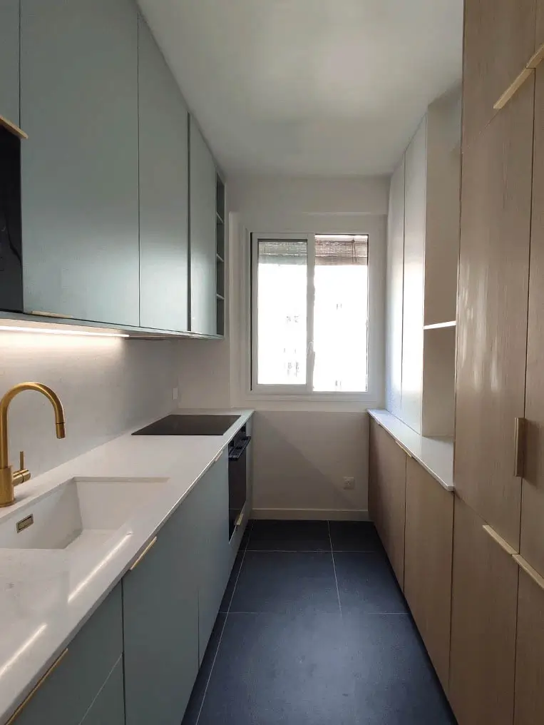 Cuisine 2_Rue de la pompe Équipe KASQ - entreprise de rénovation à Paris