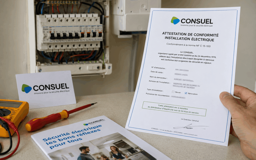 CONSUEL : l&rsquo;attestation de conformité électrique